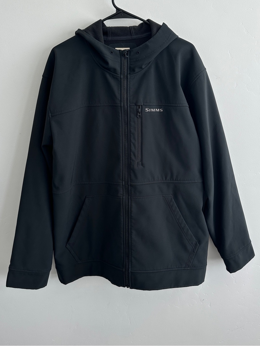 Simms Rogue Hooded Fleece Jacket Black Size XL